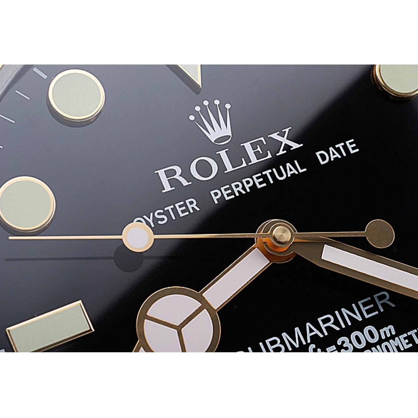 Aaa replica watch Clock Rolex Submariner Wall Black-Gold 622476 0726